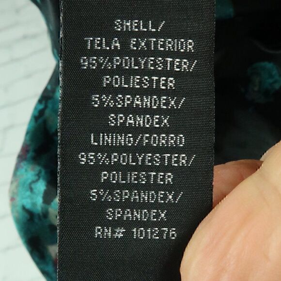 RAMPAGE BLACK PINK & TEAL CASCADING RUFFLE PAINT SPLATTER MINI SKIRT SIZE XS - Picture 3 of 8